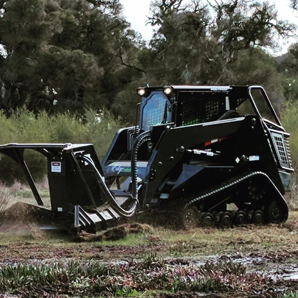 Skid steer eco mulching vegetation in Perth and South West WA